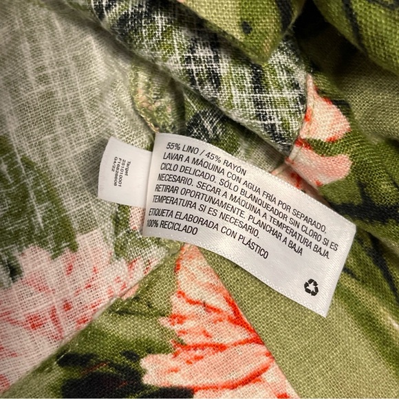 Agua bendita x target women XXS peony print tie wrap top - Picture 6 of 8